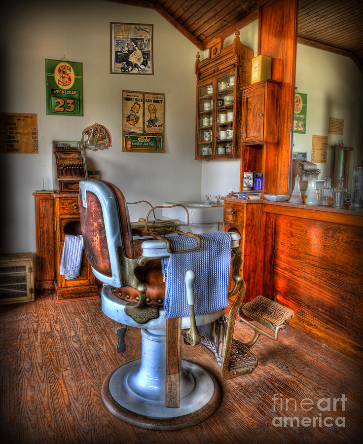 Time for a Cut And Shave - Barber  Photograph by Lee Dos Santos