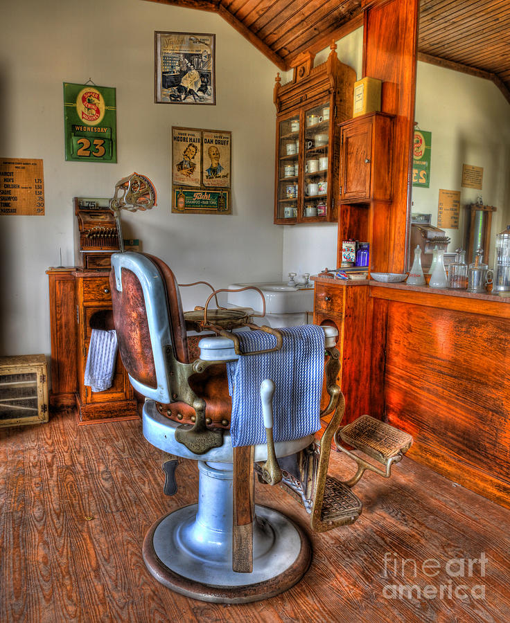 Time for a Cut And Shave II - Barber Photograph by Lee Dos Santos