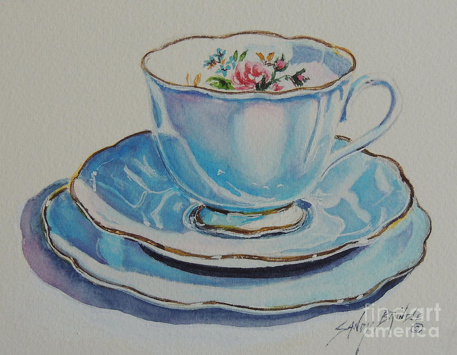 Time for Tea SOLD Painting by Sandy Brindle