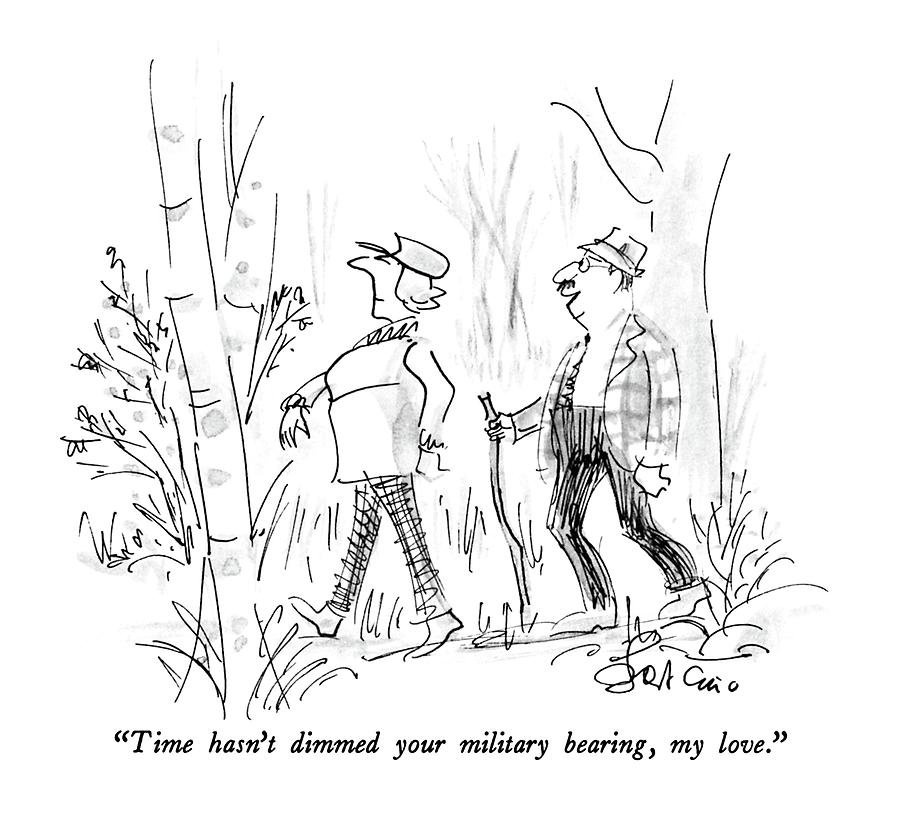 Time Hasn't Dimmed Your Military Bearing Drawing by Edward Frascino ...