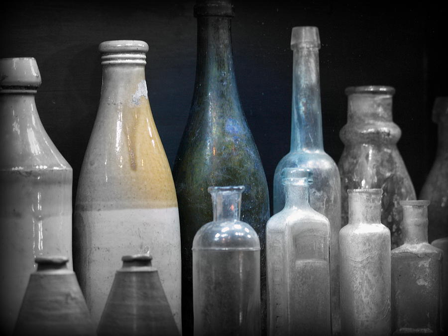 Bottle Photograph - Time In A Bottle by Khristi Jacobs