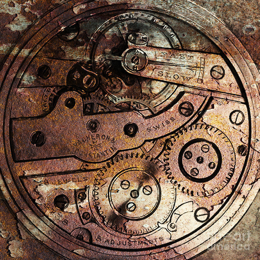 Time In Abstract 20130605rust Square Photograph by Wingsdomain Art and Photography