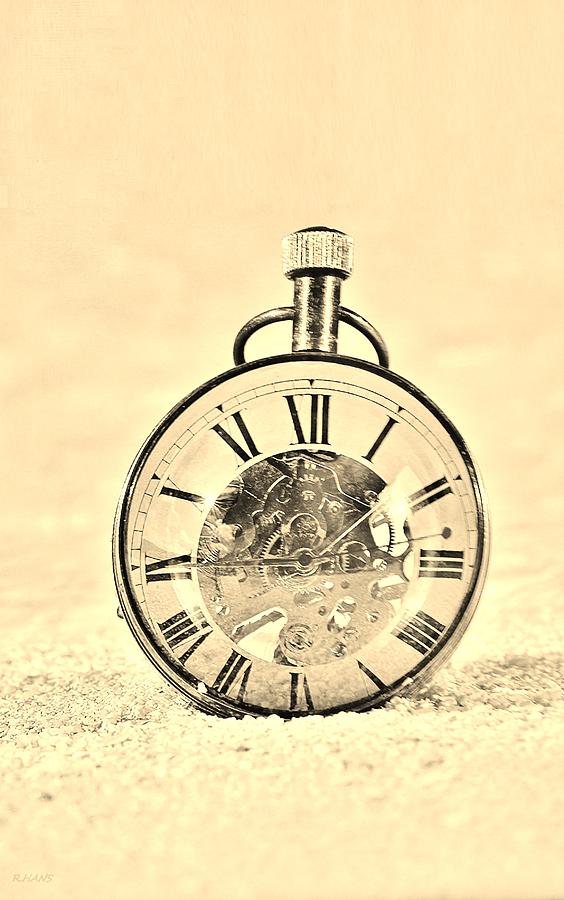 TIME IN THE SAND in SEPIA Photograph by Rob Hans
