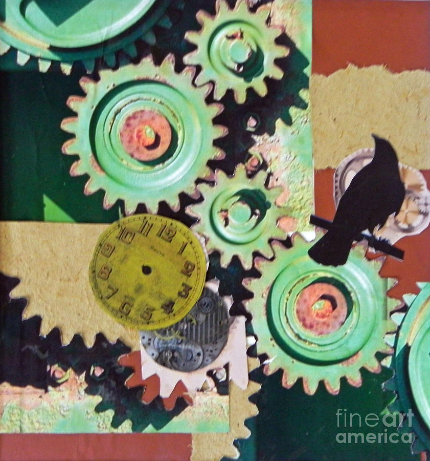 Time Mixed Media by Patricia Tierney