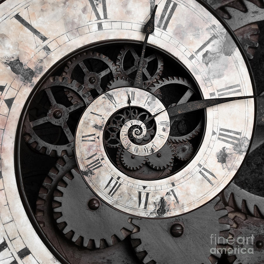 Abstract Photograph - Time Spiral by Oscar Gutierrez