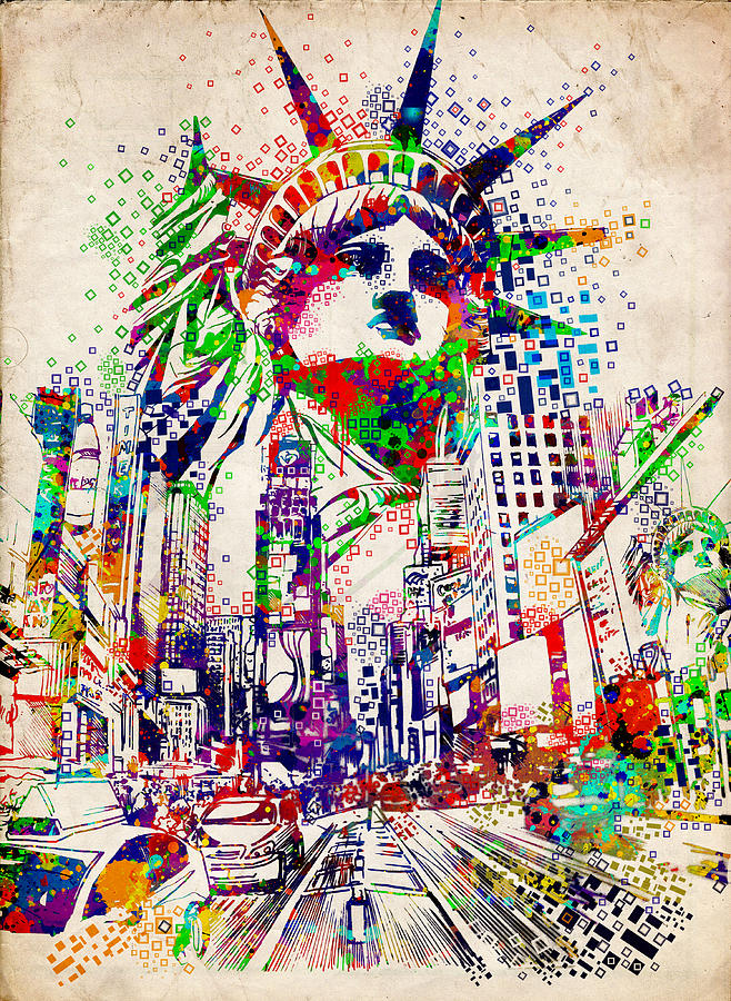 Times Square 3 Painting by Bekim M