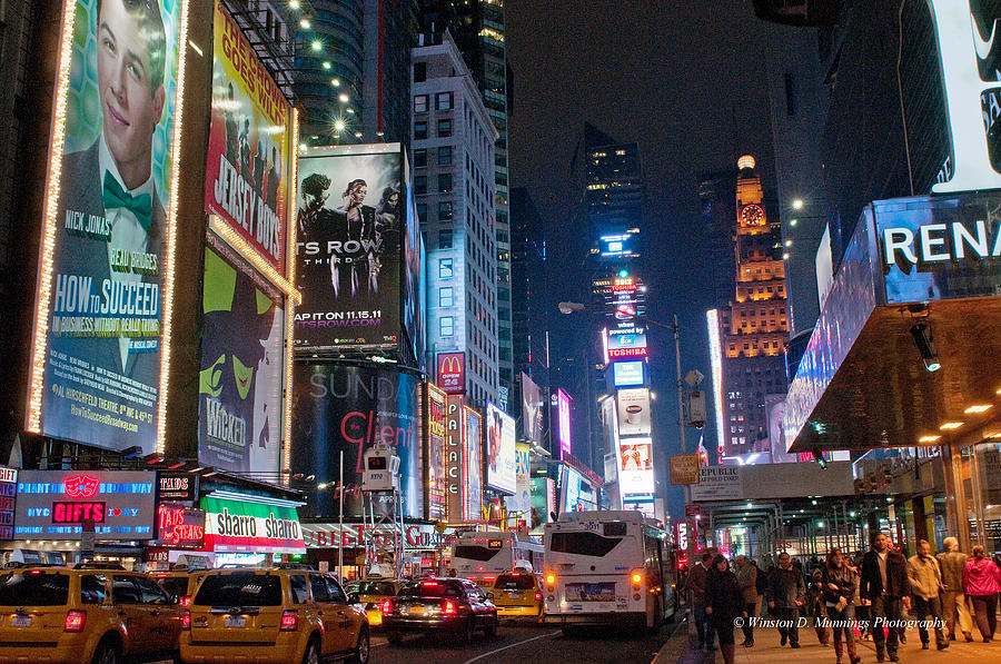Time Square Manhattan - New York City Photograph by Winston D Munnings