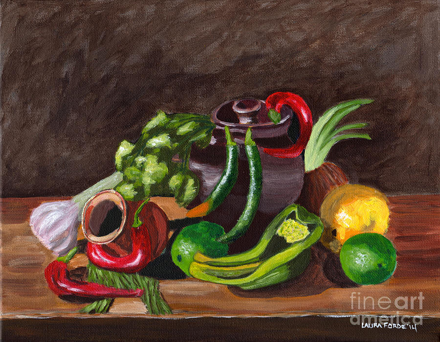 Time to Cook Painting by Laura Forde