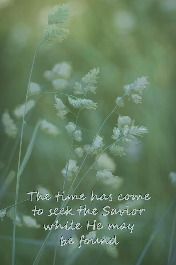 Time To Seek The Savior Photograph by Kathy Clark