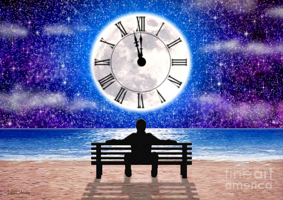 Beach Digital Art - Time Waits For No One by Cristophers Dream Artistry