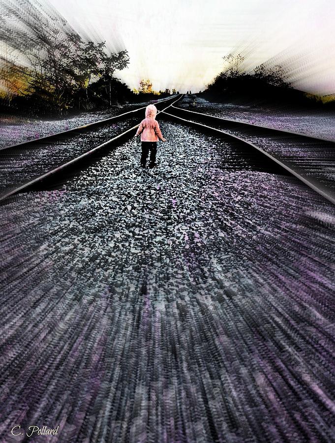 Train Photograph - Time Warp by Christy Pollard