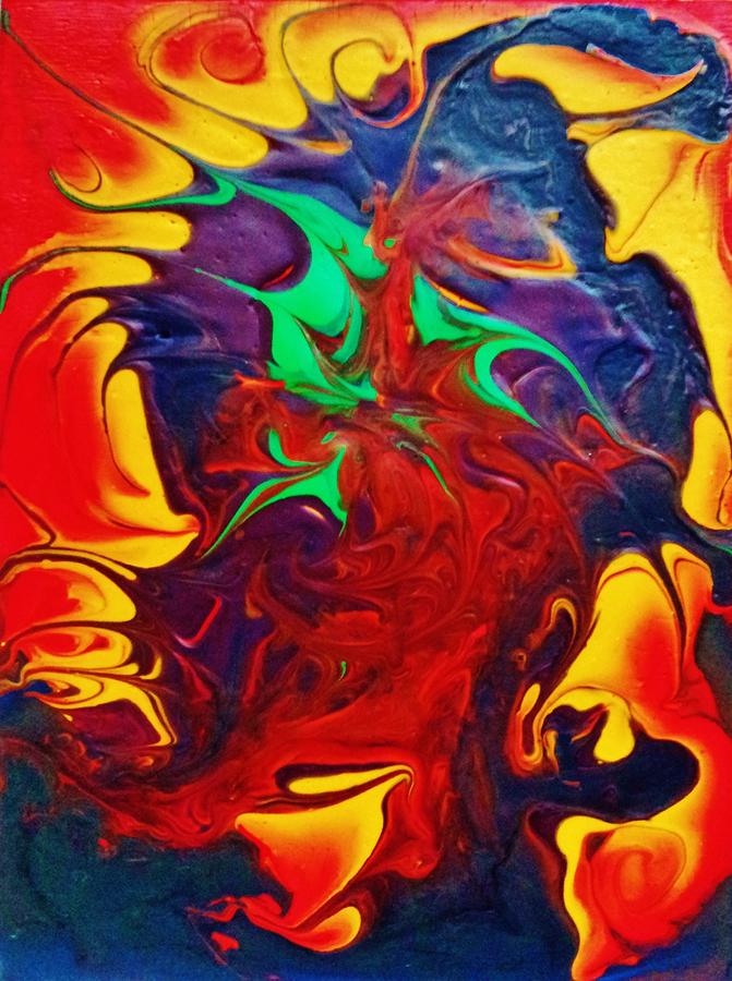 Abstract Painting - Time Warp by Stephanie Margalski