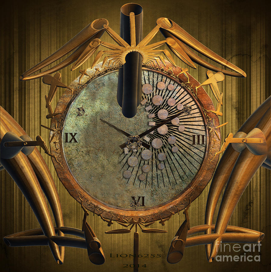 Abstract Digital Art - Time Will Move Forward by Melissa Messick