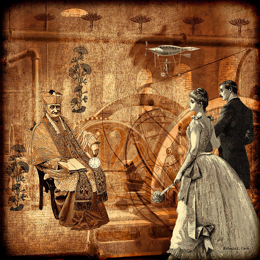 Timekeeper Steampunk Digital Art by Bellesouth Studio