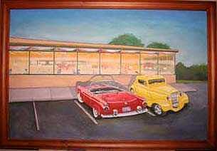 Diner Painting - Times Past Diner by Rick Huotari Diner Painting - Times Past Diner by Rick Huotari