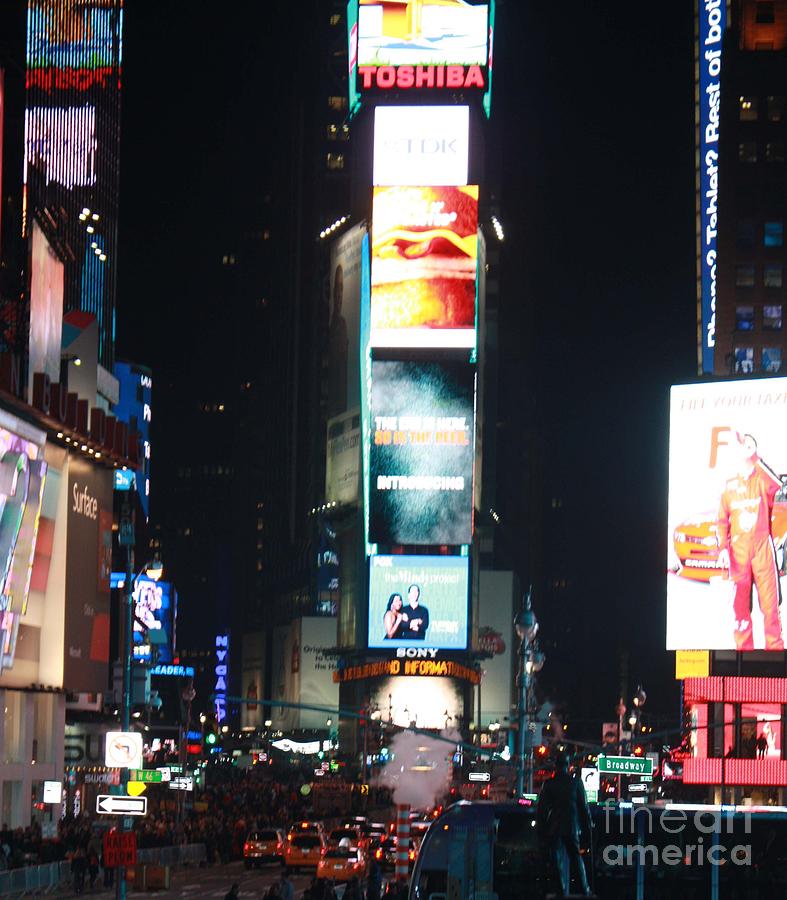 Times Square at Night Photograph by John Telfer