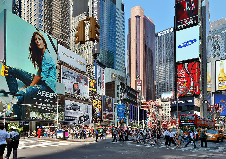 Times Square - Crossroads of the World Photograph by Lanis Rossi - Pixels