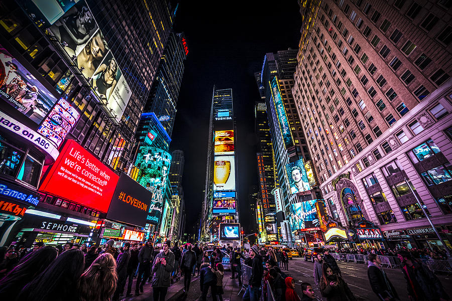 Times Square Photograph by David Morefield