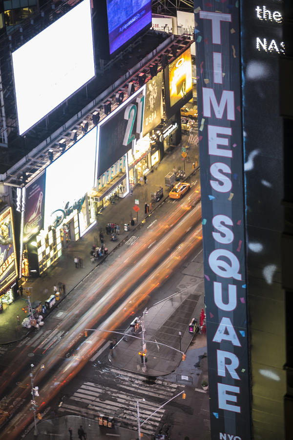 Times Square from above Photograph by John McGraw