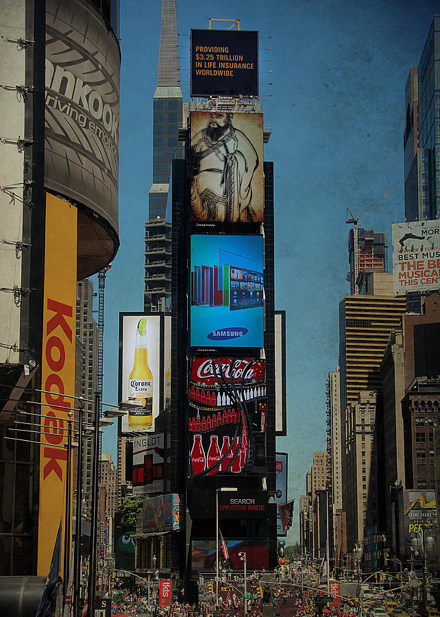Times Square Grunge Photograph by Jemmy Archer