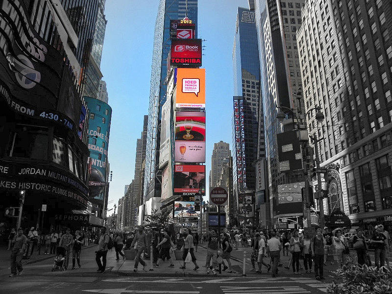 Times square Photograph by Jewels Hamrick
