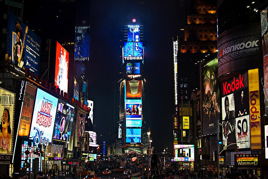 Times Square New York City By Night 2 Photograph by Gabriele Ardemagni ...