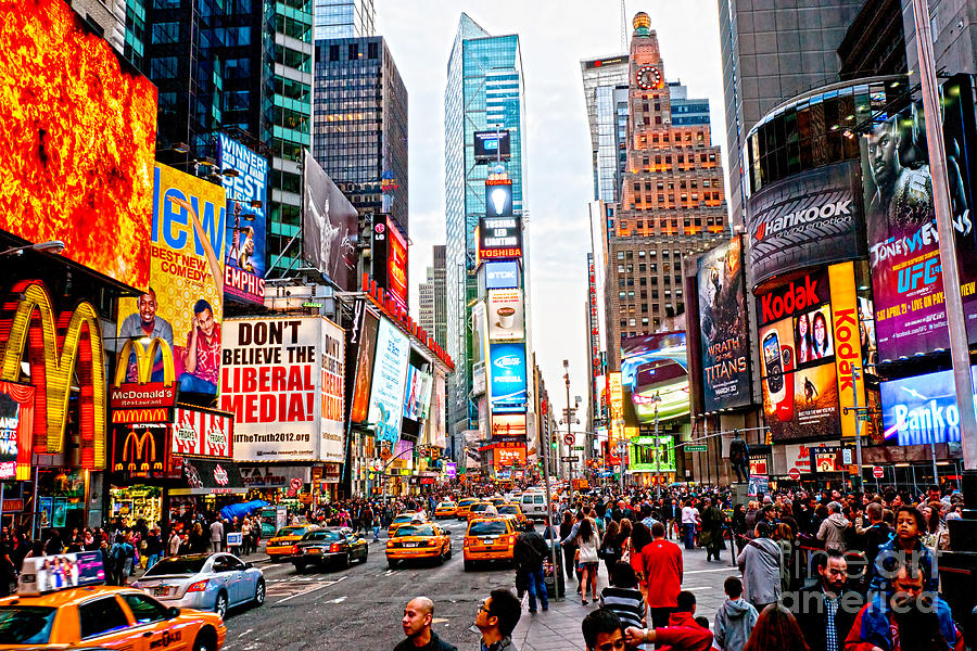 Times square - New York city Photograph by Luciano Mortula