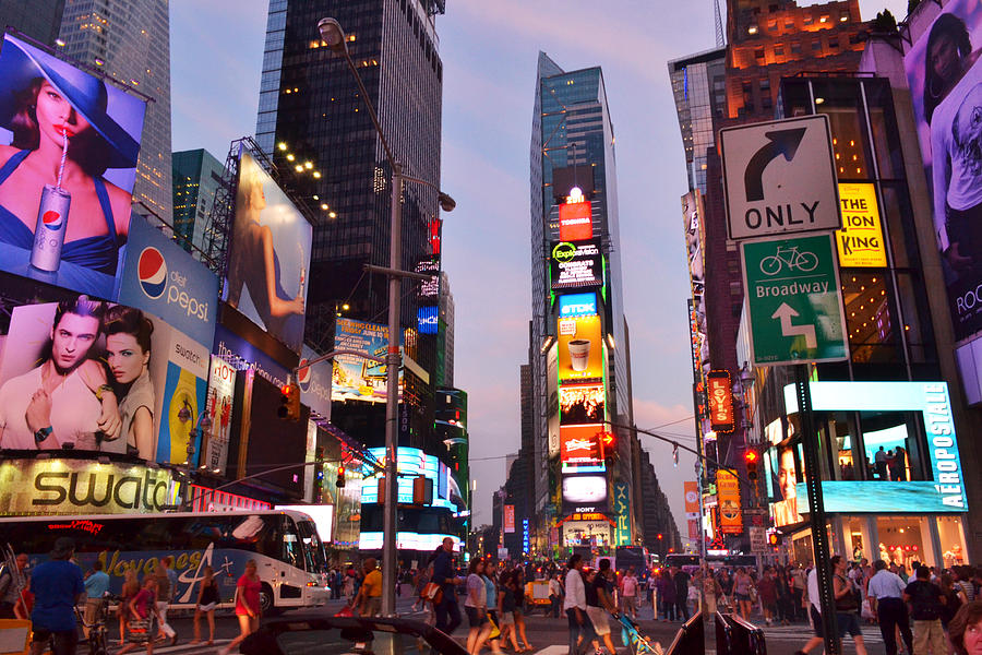 Times Square NYC Photograph by Ashley Fortier - Fine Art America