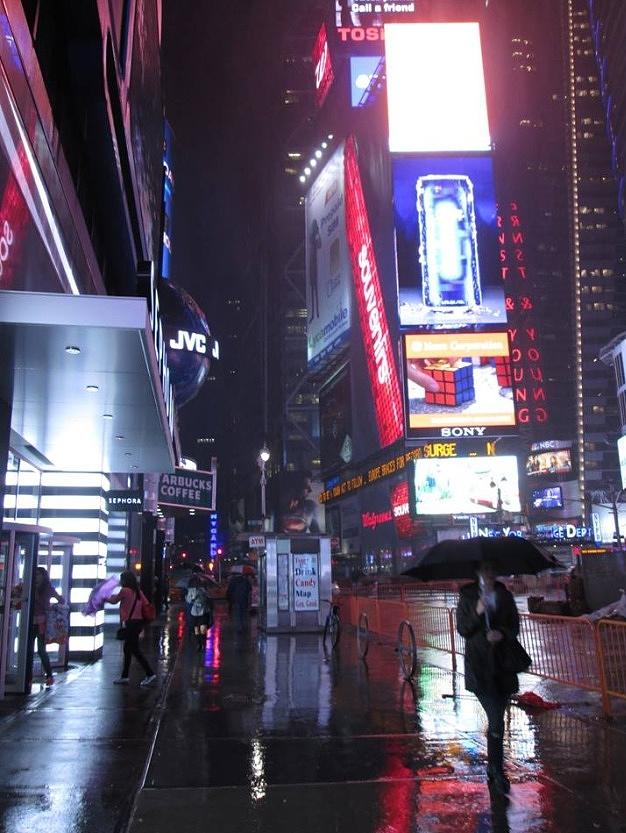 Times Square Rainy Night Photograph by Carolyn Quinn | Fine Art America