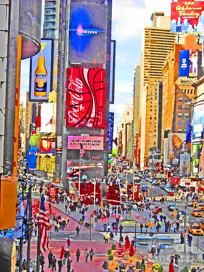 Times Square Photograph by Art Mantia