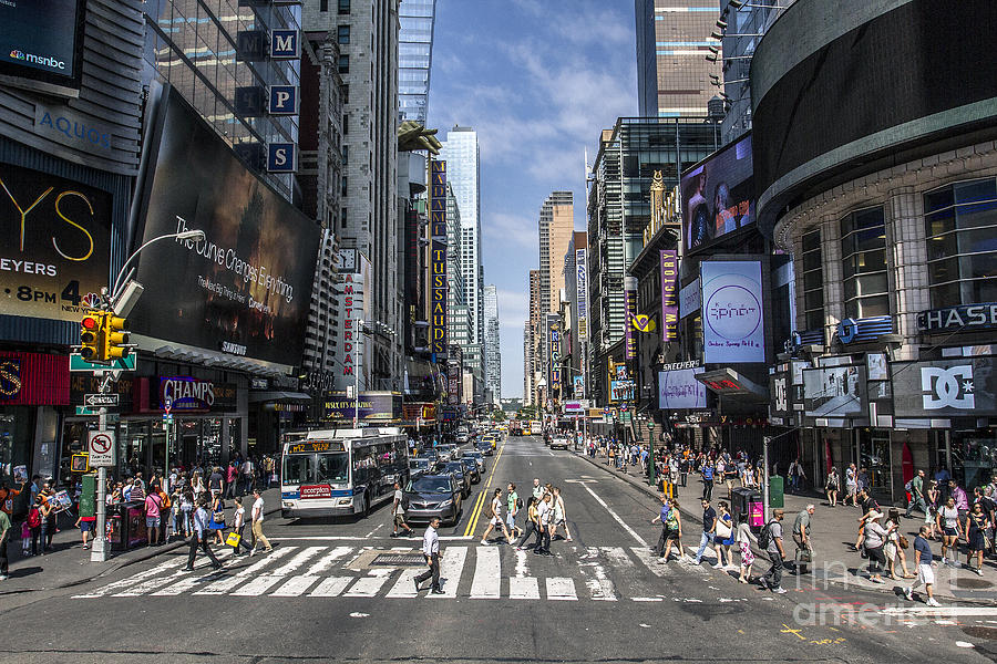 Car Photograph - Times Square Streets by Steven K Sembach 