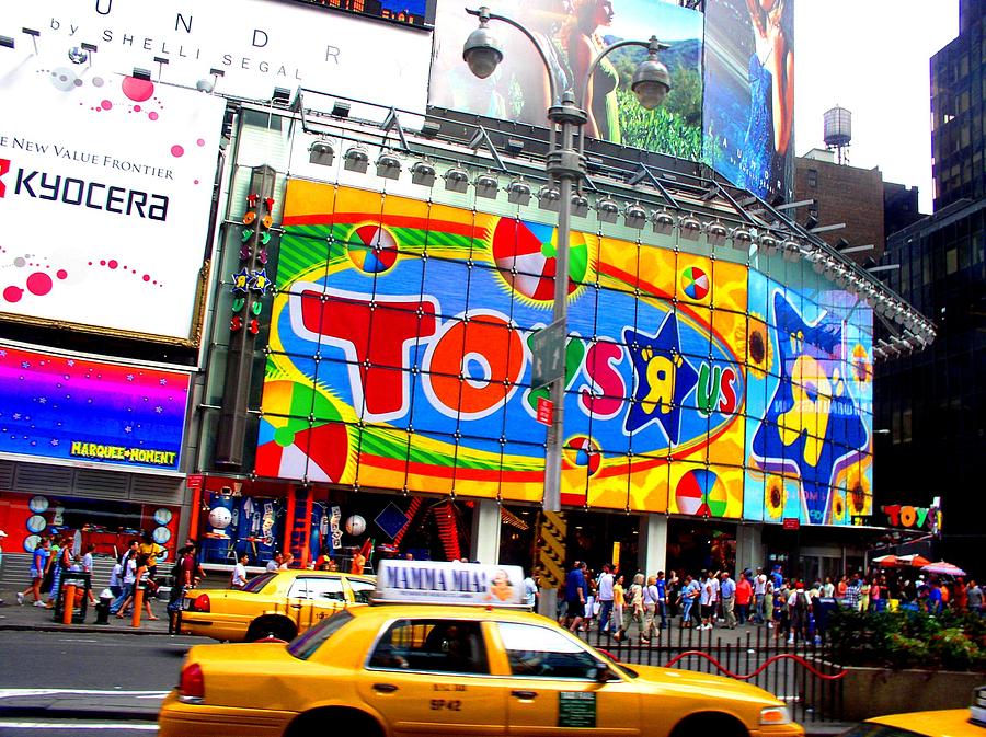 Times Square Toys and Taxis Photograph by Cleaster Cotton