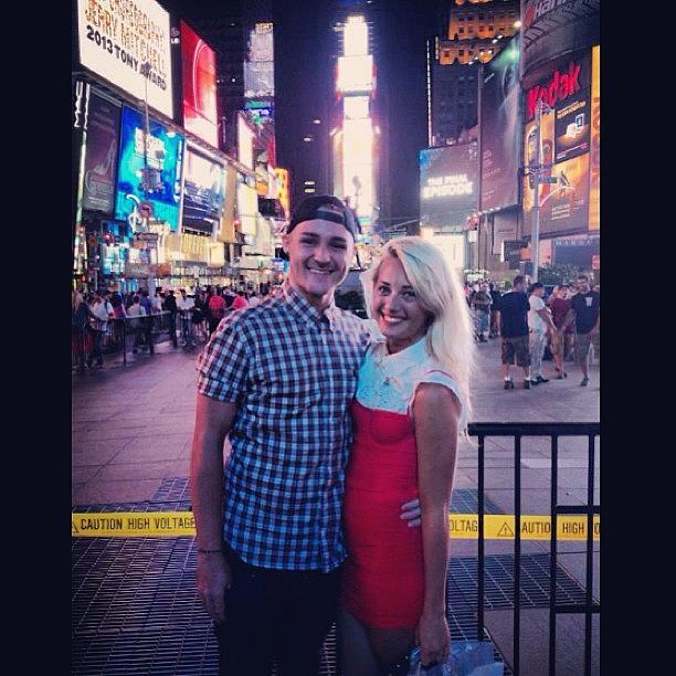Times Square With My Girl @oliviahigham Photograph by Josh Wharmby