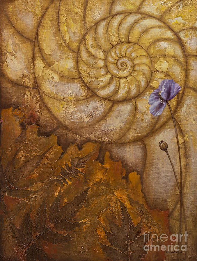 Shell Painting - Times by Yuliya Glavnaya