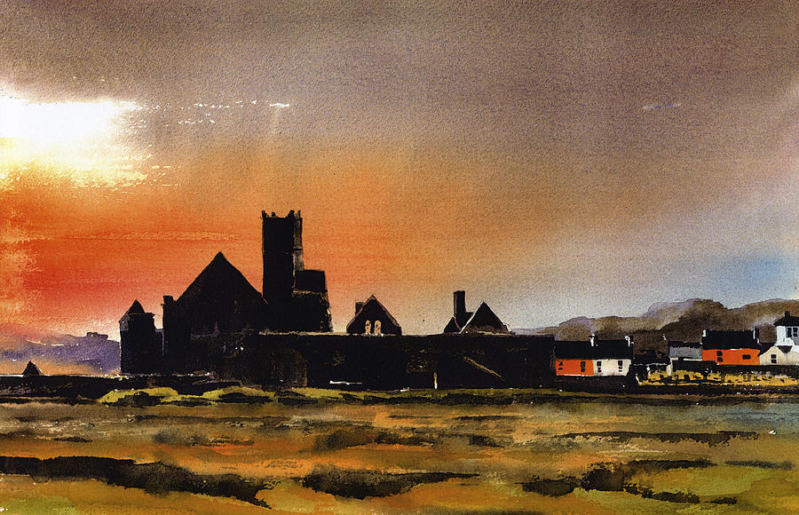 Timoleague Abbey West Cork Painting by Val Byrne