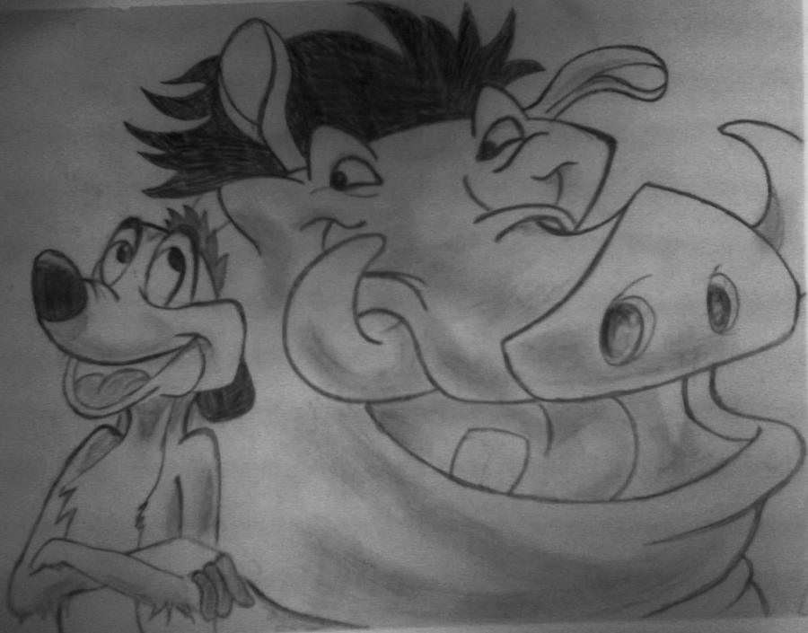 Timon And Pumbaa Coloring Pages  Disney canvas art Disney tattoos Disney drawings  sketches