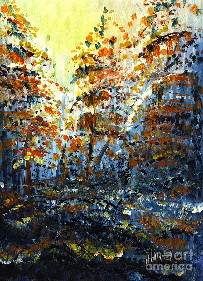 Fall Painting - Tims Autumn Trees by Holly Carmichael