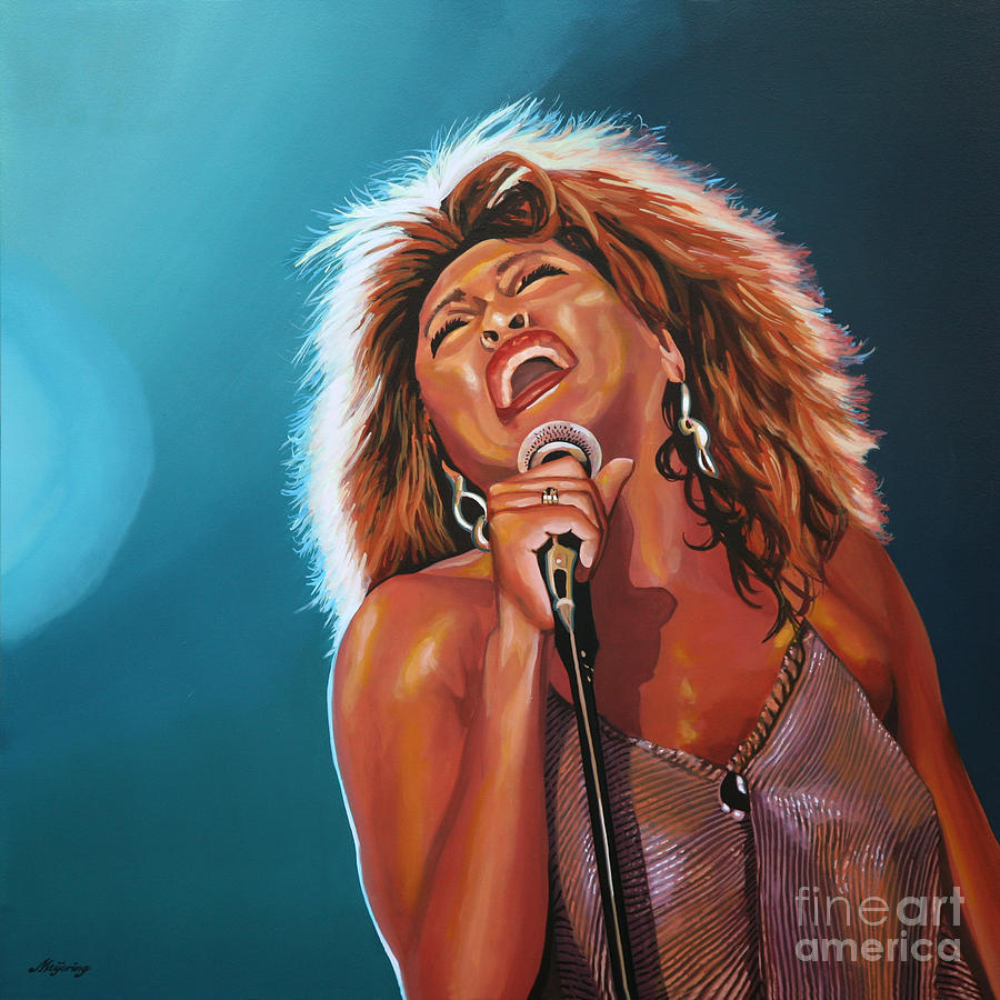 Tina Turner 3 Painting by Paul Meijering