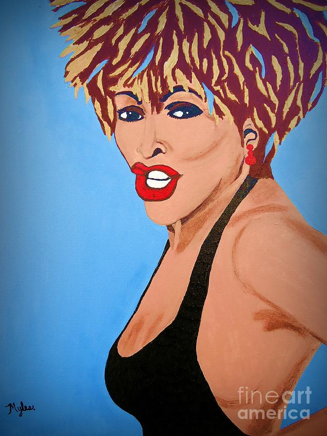 Tina Turner Diva Painting by Saundra Myles