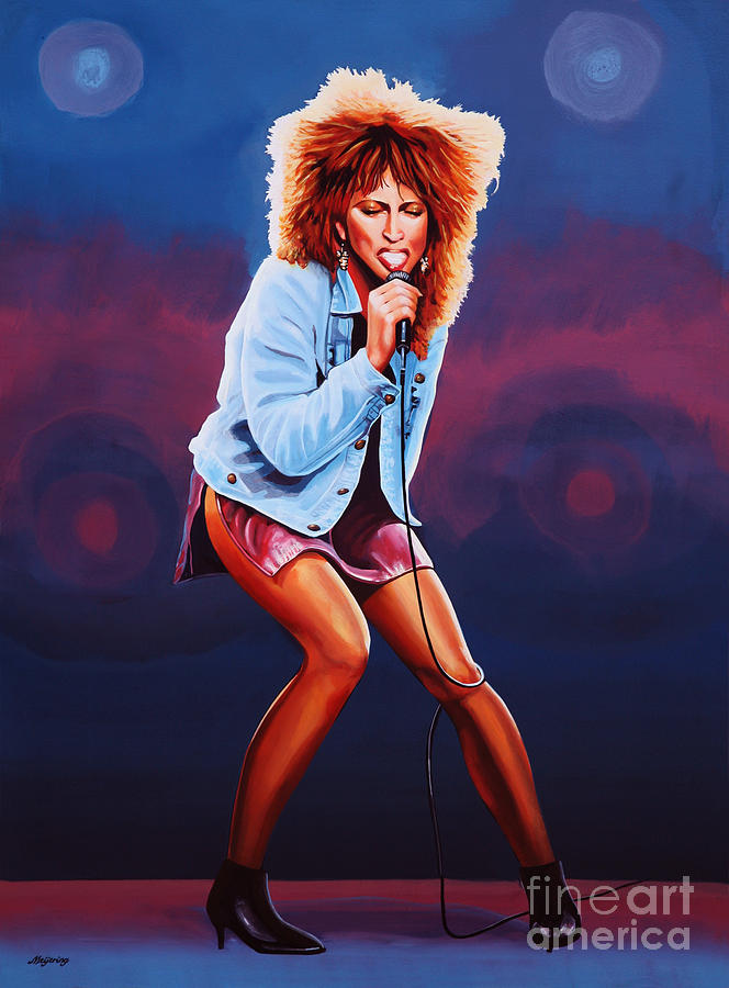 Tina Turner Painting by Paul Meijering