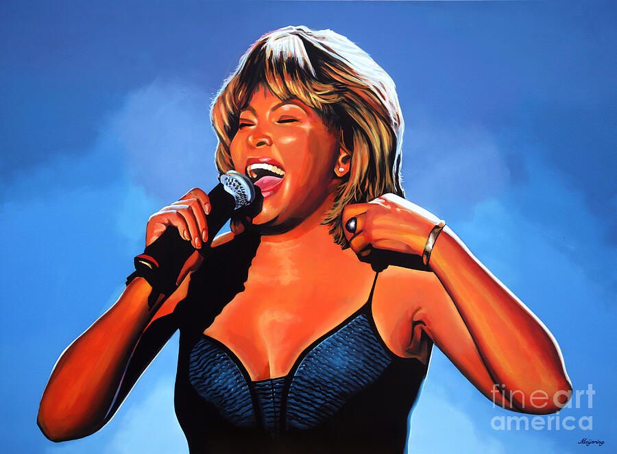 Tina Turner Queen of Rock Painting by Paul Meijering