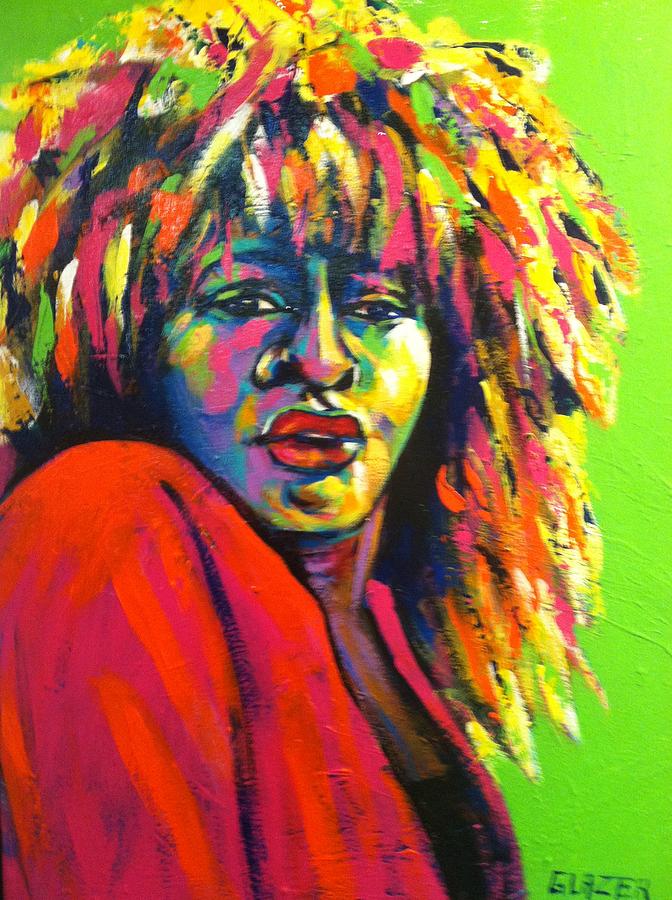 Tina Turner Painting by Stuart Glazer