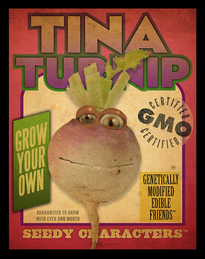 Tina Turnip Seed Pack Digital Art by Tim Nyberg