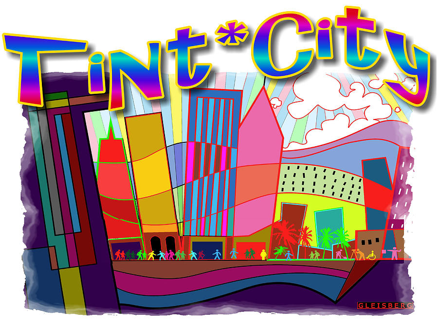 Tint City Poster Digital Art by Craig A Christiansen