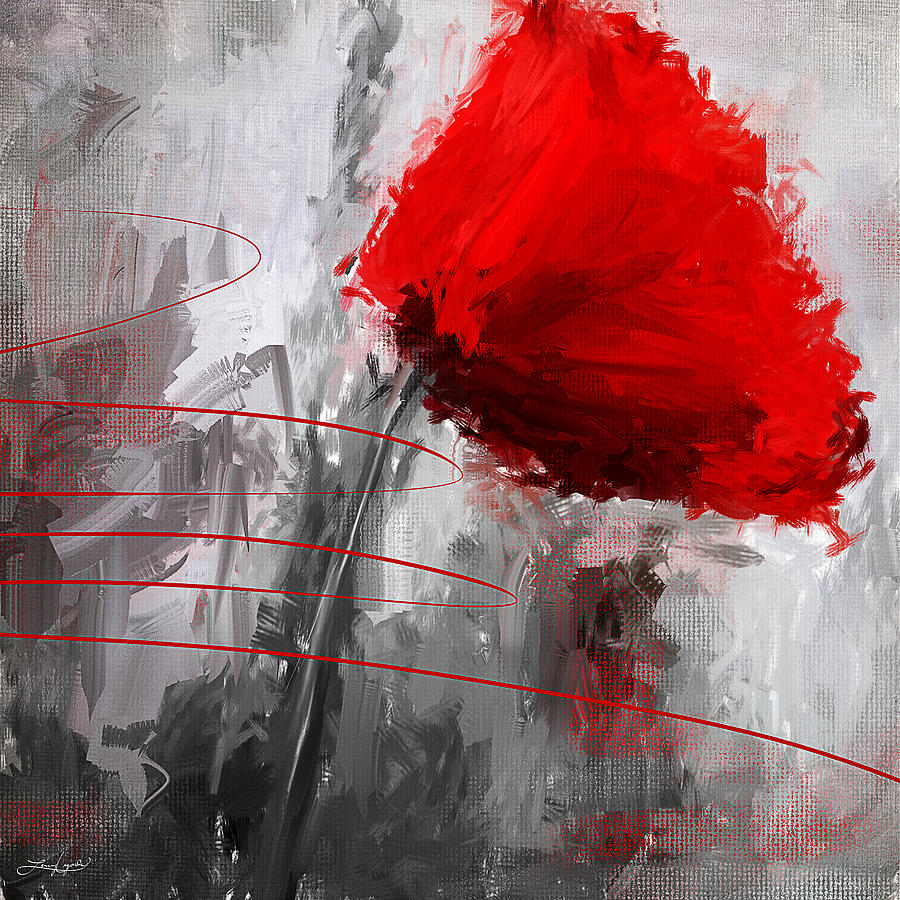 Valentines Day Digital Art - Tint Of Red by Lourry Legarde