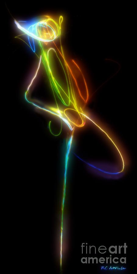 Abstract Digital Art - Tiny Dancer by RC DeWinter