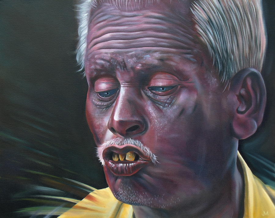 Portrait Painting - Tio Decrepito  by Jordan Mendiola