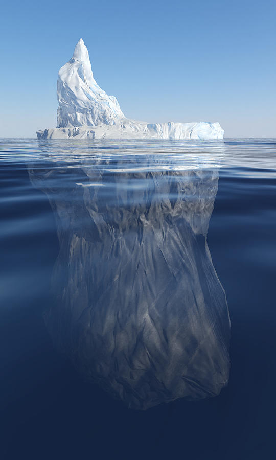 Tip of the Iceberg Photograph by Mevans