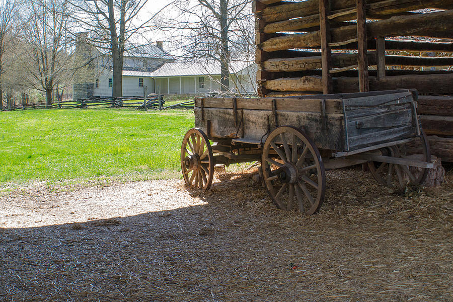 Farm Photograph - Tipton Hayes Wagon 1 by Douglas Barnett