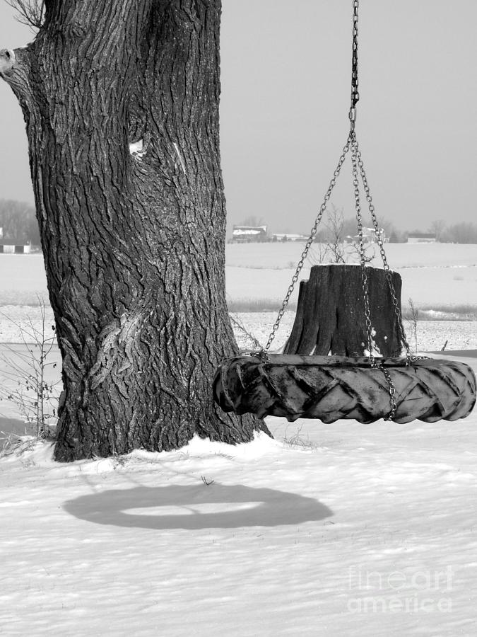 Tire swing Photograph by David Bearden